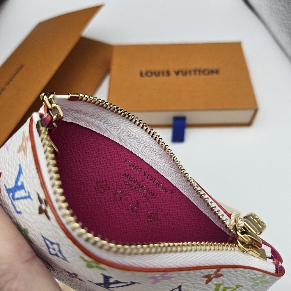 Brand New 2026 Authentic Louis Vuitton Murakami Multicolor Monogram Key Pouch - Picture 4 of 17